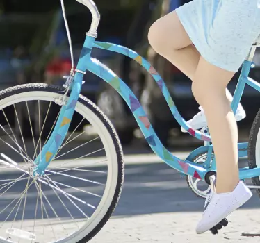 Fuldfarve Klistermærke til cykel - TenStickers