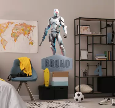 Galaktisk kriger videospil wallsticker - TenStickers