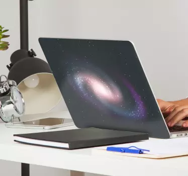 Galaxy tekstur bærbar computer hud - TenStickers
