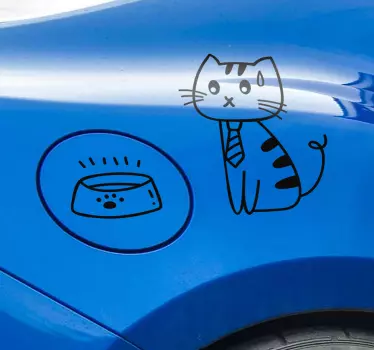Kat benzin sticker til bil - TenStickers