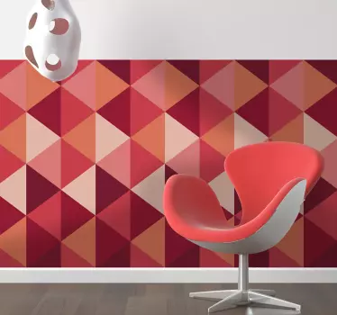 Geometriske trekanter vinylark klistermærke - TenStickers