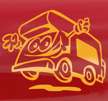 Glad tur klistermærke til campingvogn - TenStickers