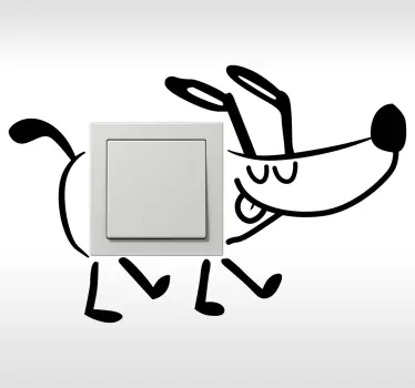 Glade vandrehund klistermærke - TenStickers