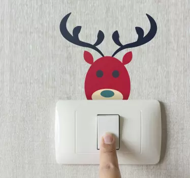 Glæde og rensdyr vægoverføringsbillede - TenStickers