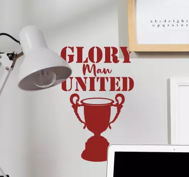Glory man united wallsticker - TenStickers