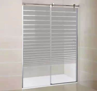 Gradient linjer dekorativt glas klistermærke - TenStickers