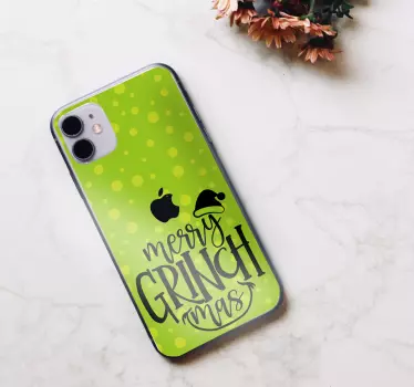 Juleklistermærke grinch juleglæde - TenStickers