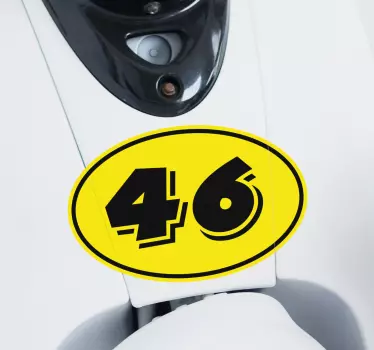 Gule motorcykel motorcykel klistermærker - TenStickers