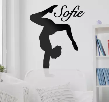 Gymnast dans mærkat - TenStickers