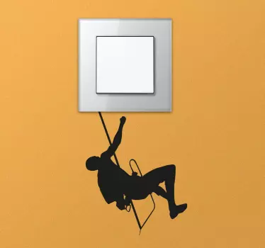 Hængende climber switch klistermærke - TenStickers