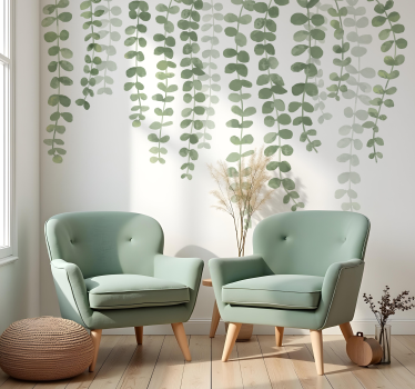 Hængende tynde blade wallsticker - TenStickers