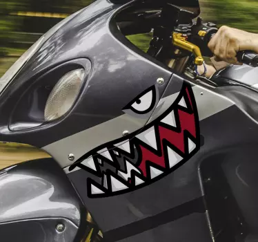Haj motorcykel klistermærker - TenStickers