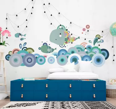 Hav fisk og hvaler wallsticker - TenStickers