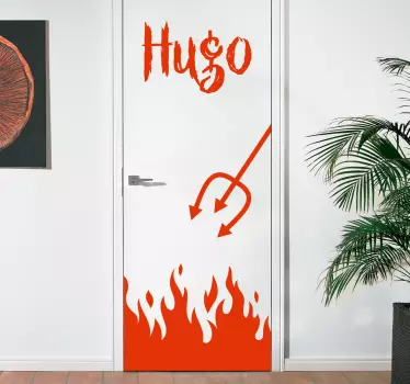 Hell sticker til dør - TenStickers
