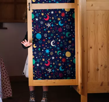 Himmel fuld af stjerner møbler mærkat - TenStickers