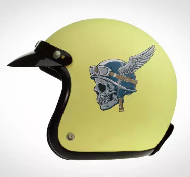 Kranie sticker til motorcykelhjelm - TenStickers