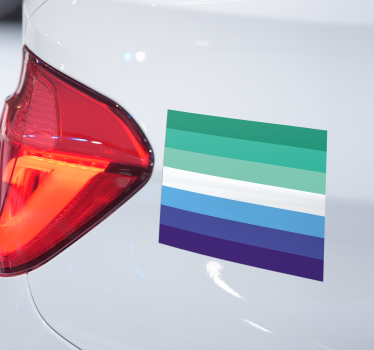 Homoseksuel flag klistermærke til bil - TenStickers