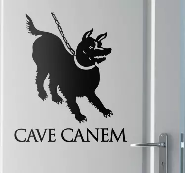 Hule canem mærkat - TenStickers