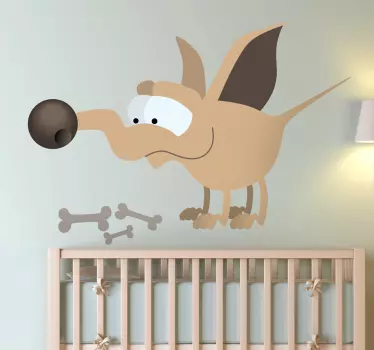Hundeben behandler vægklistermærke - TenStickers
