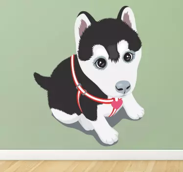 Husky hvalpemærkat - TenStickers