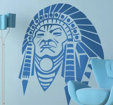 Indisk hovedklistermærke - TenStickers