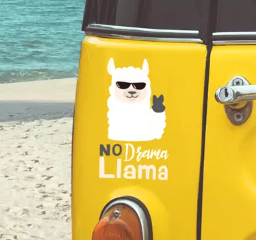 Ingen drama lama sticker til bil - TenStickers