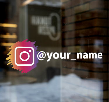 Instagram sociale medier logo tegn klistermærke - TenStickers