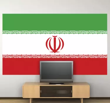 Iran flag klistermærke - TenStickers