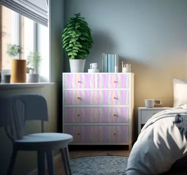 Iriserende effekt til møbler abstrakt wallsticker - TenStickers