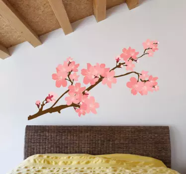 Japansk sakura træ væg klistermærke - TenStickers