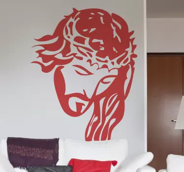 Jesus portræt vægklistermærke - TenStickers