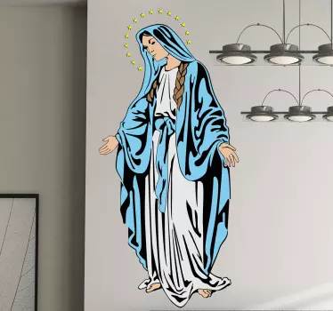 Jomfru mary vægmærkat - TenStickers
