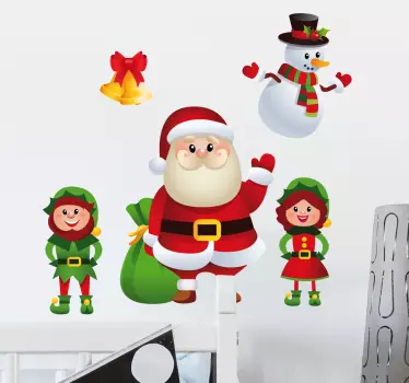 Jul væg klistermærker - TenStickers