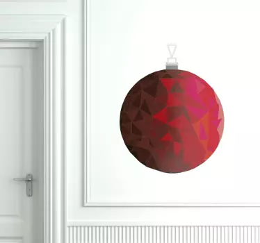 Jule dekorations kugle wallsticker - TenStickers