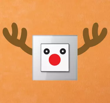 Julestickers Rudolf - TenStickers
