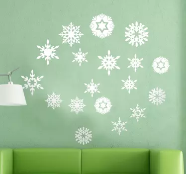 Julestickers snefnug - TenStickers
