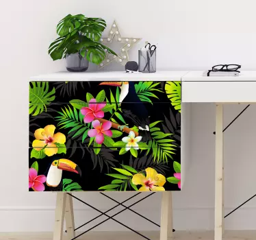 Jungle planter møbel mærkat - TenStickers