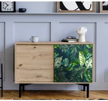 Jungle print vegetal design mærkater til møbler - TenStickers