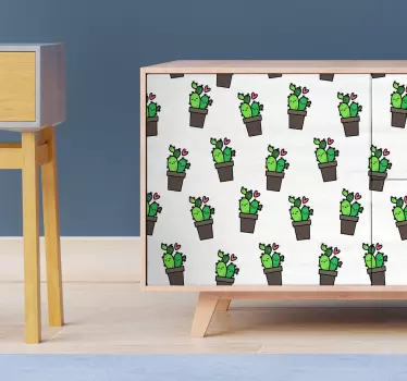 Kaktusmønster møbeldekorationer - TenStickers