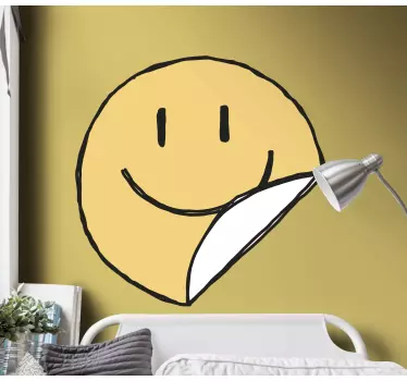 Kantbånd klistermærke grinende ansigt symbol - TenStickers