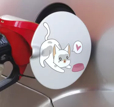 Kattetank bil mærkat - TenStickers