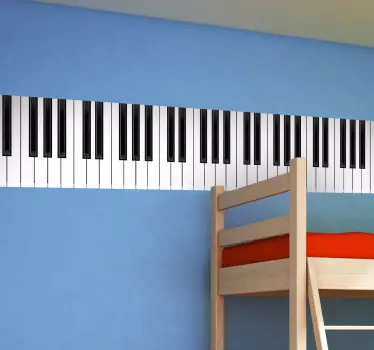 Keyboard musik wallsticker - TenStickers