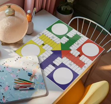 Klassisk ludo møbler mærkat - TenStickers
