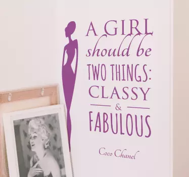 Klassisk og fabelagtig chanel-tilbud - TenStickers