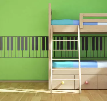 Klaver keyboard wallsticker - TenStickers