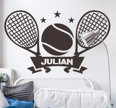 Klistermærke, der kan tilpasses tennis - TenStickers