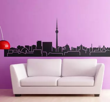 Klistermærke fra berlin skyline - TenStickers