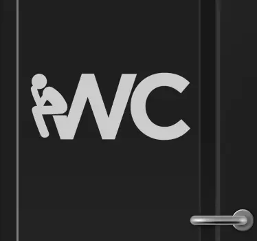 Klistermærke ikon WC - TenStickers