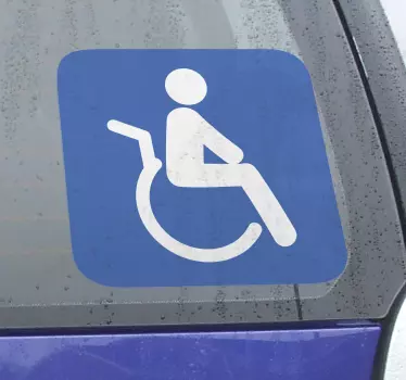 Handicap klistermærke til bil - TenStickers