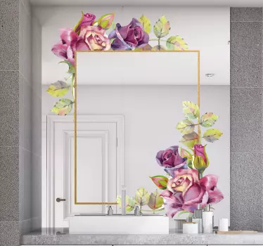 Klistermærke med farverige blomster - TenStickers